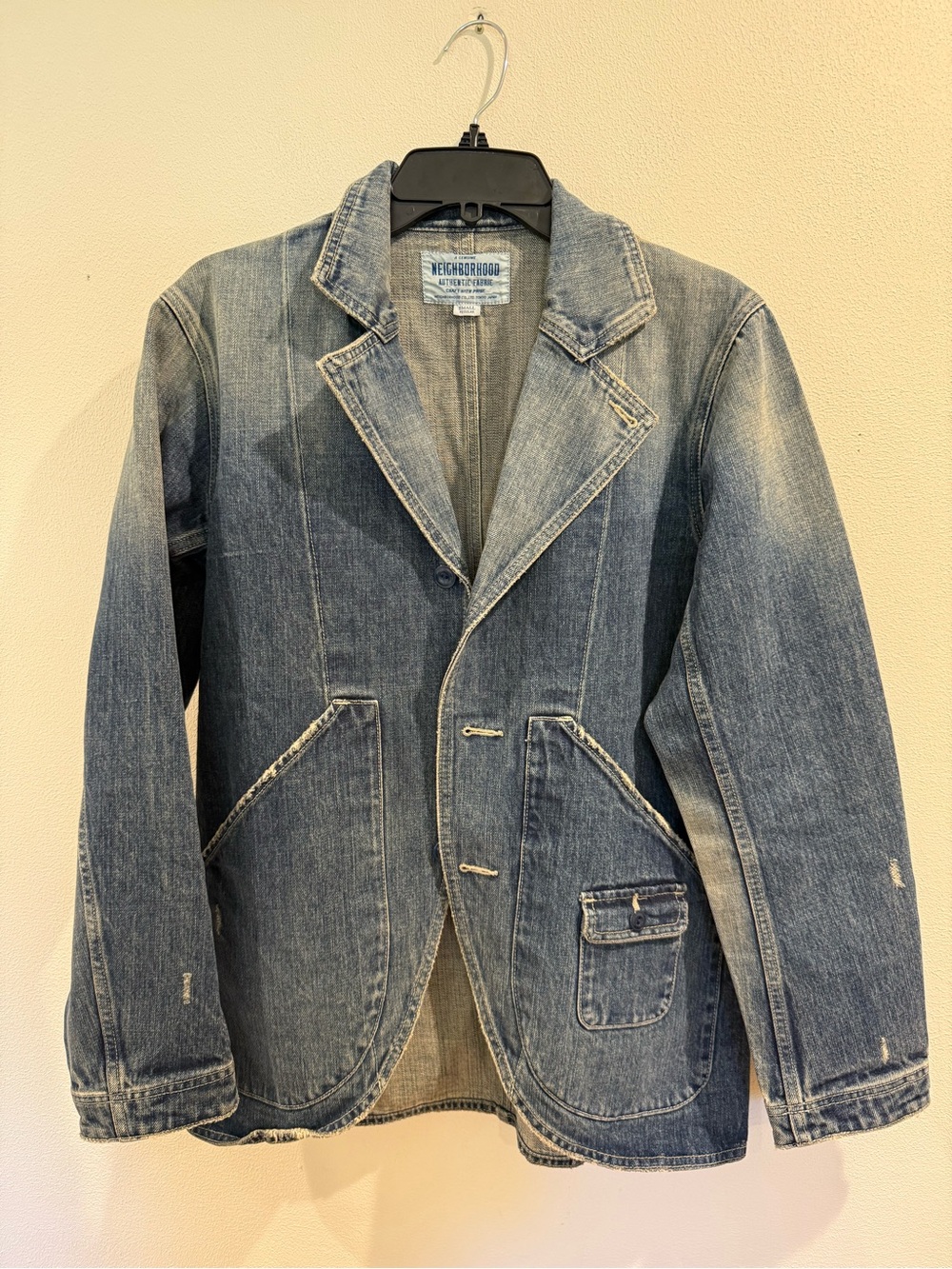 Neighborhood Japan Douglas Jacket Blazer Denim Savage Vintage Small MadeIn Japan